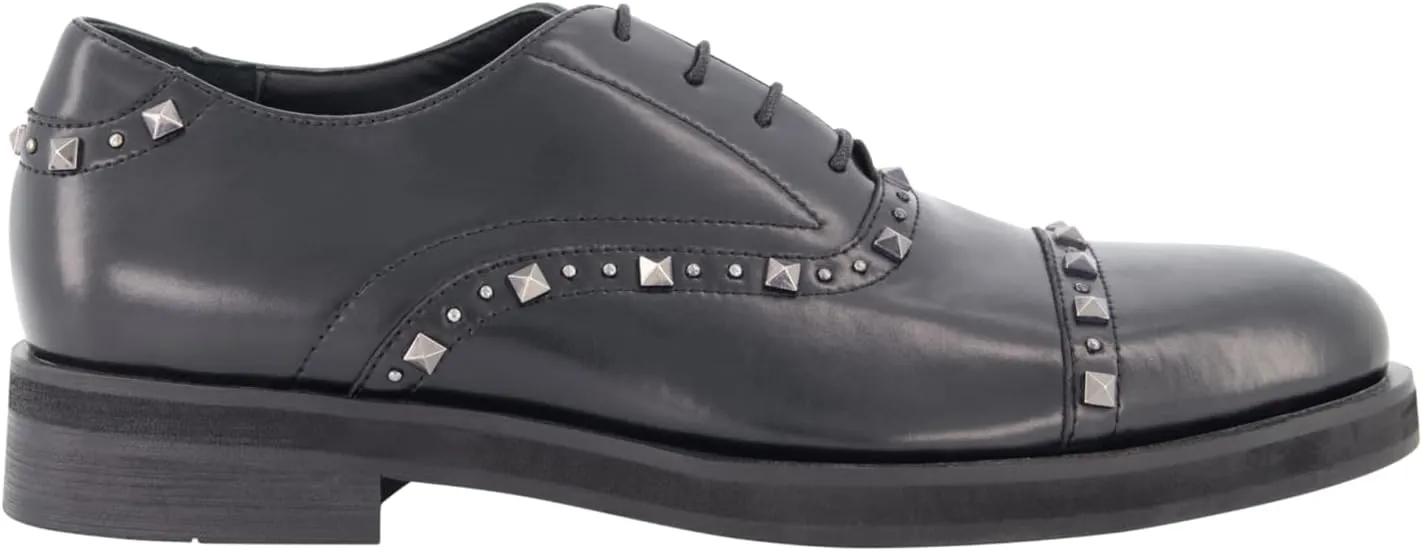 Karl Lagerfeld Paris Men's Studded Leather Oxfords Dress Shoe Sneaker