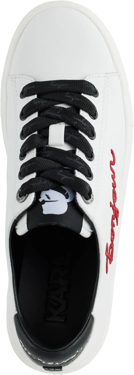 Karl Lagerfeld Paris Women's Cate Sayings Everyday Lace Up Sneaker