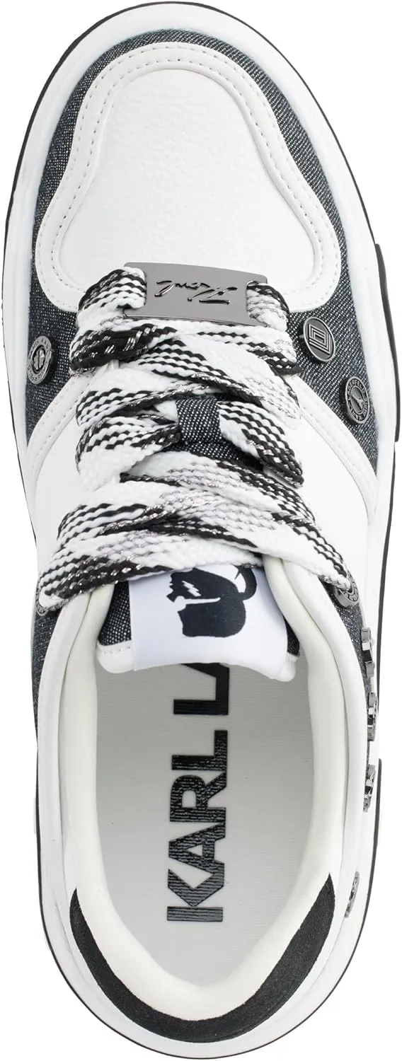 Karl Lagerfeld Paris Women's Cyndra Everyday Lace Up Sneaker