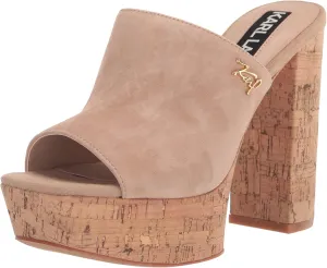 KARL LAGERFELD womens Hensley Plaform Sandal