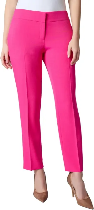 Kasper Women's Flat Front Slim Pant