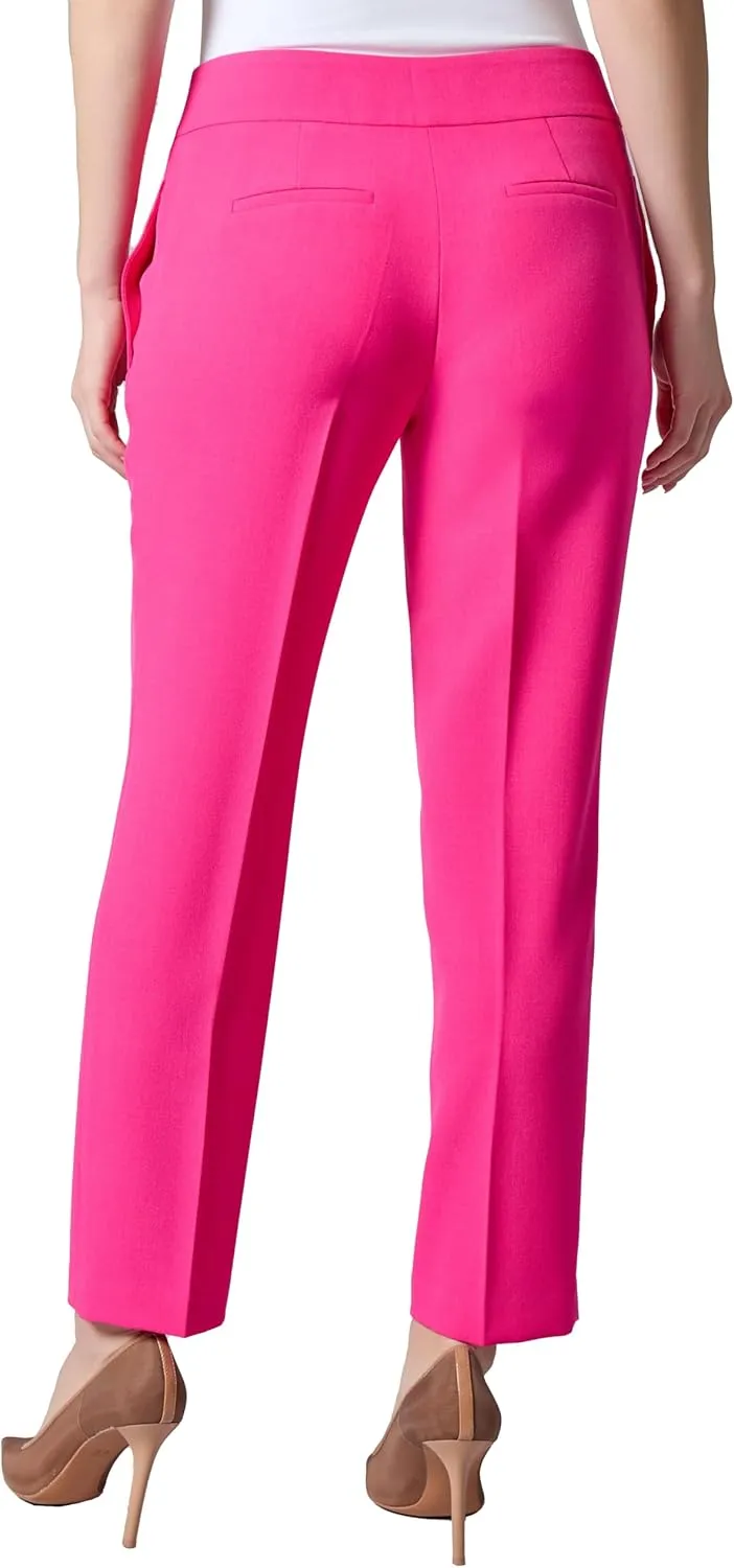 Kasper Women's Flat Front Slim Pant