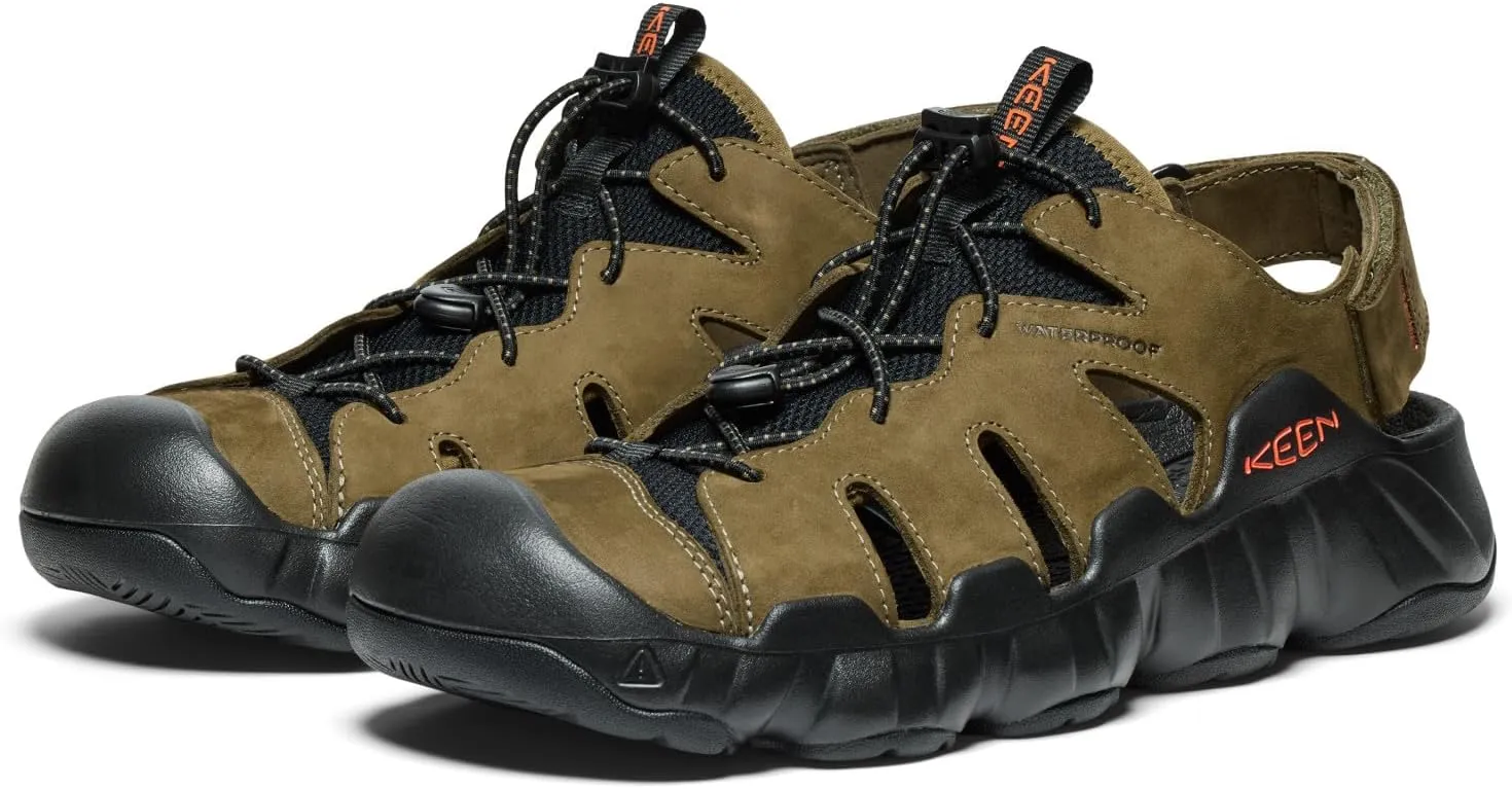 KEEN Mens Hyperport Fisherman Closed Toe Easy On Comfortable Leather Hiking and Water