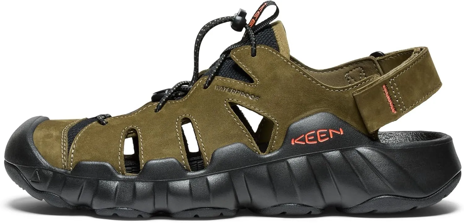 KEEN Mens Hyperport Fisherman Closed Toe Easy On Comfortable Leather Hiking and Water