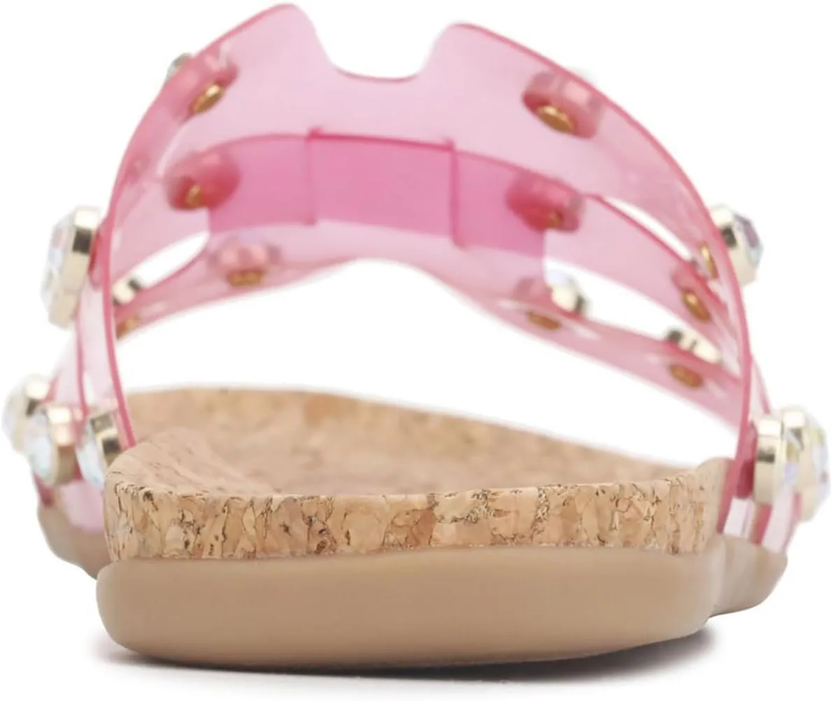 Kenneth Cole Reaction Women's Slim H Band Stud Flat Sandal Platform