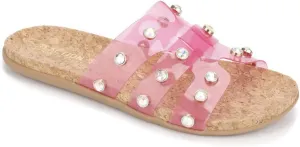 Kenneth Cole Reaction Women's Slim H Band Stud Flat Sandal Platform