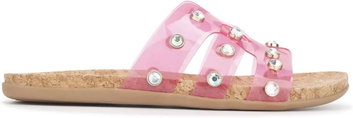 Kenneth Cole Reaction Women's Slim H Band Stud Flat Sandal Platform
