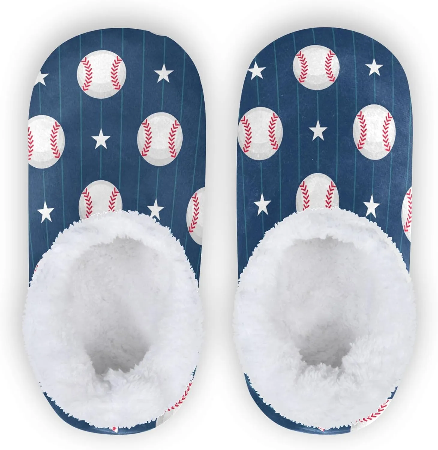 Kids Boys Girls Slippers Soft Memory Foam Indoor Toddler House Slipper Non Slip Spa Travel Household Shoes for Winter Home Bedroom Leopard Baseball