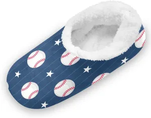 Kids Boys Girls Slippers Soft Memory Foam Indoor Toddler House Slipper Non Slip Spa Travel Household Shoes for Winter Home Bedroom Leopard Baseball