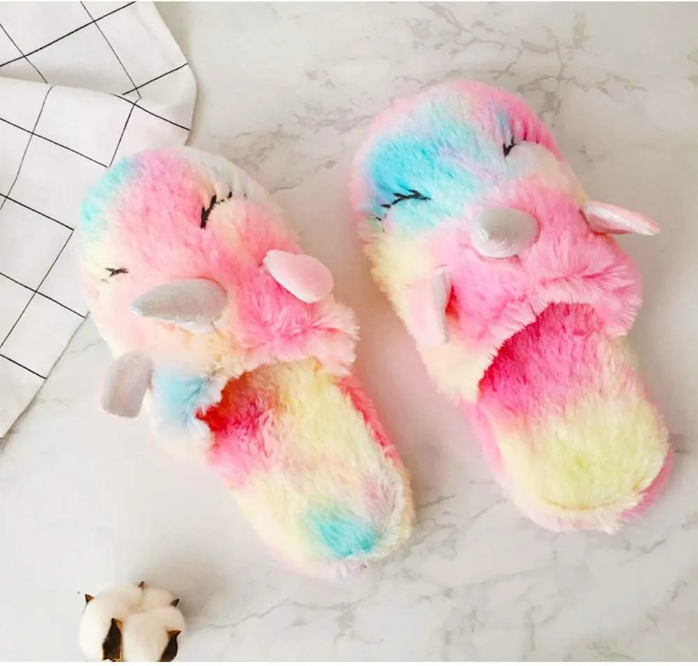 Kids Fuzzy Warm Soft Boot Slipper Non-Slip House Shoes Outdoor Indoor Winter Knitted Cozy Warm Girls Boys Slipper