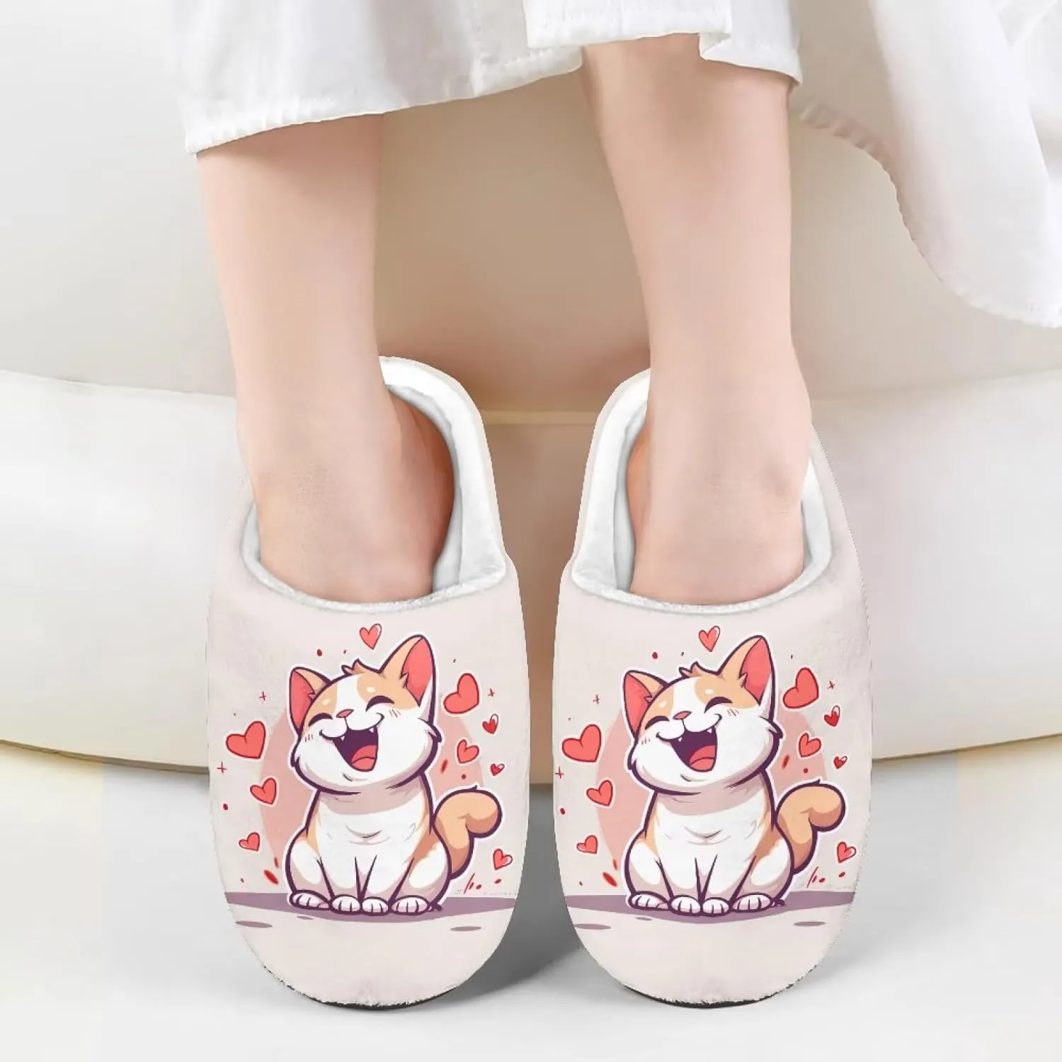 Kids Winter Slippers Bedroom Cute Casual Plush House Slippers Non Slip