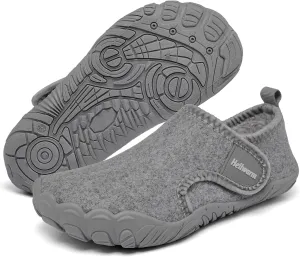Kids Winter Slippers Cozy Soft Warm Non Slip Fleece House Lightweight Indoor Slippers for Girls Boys