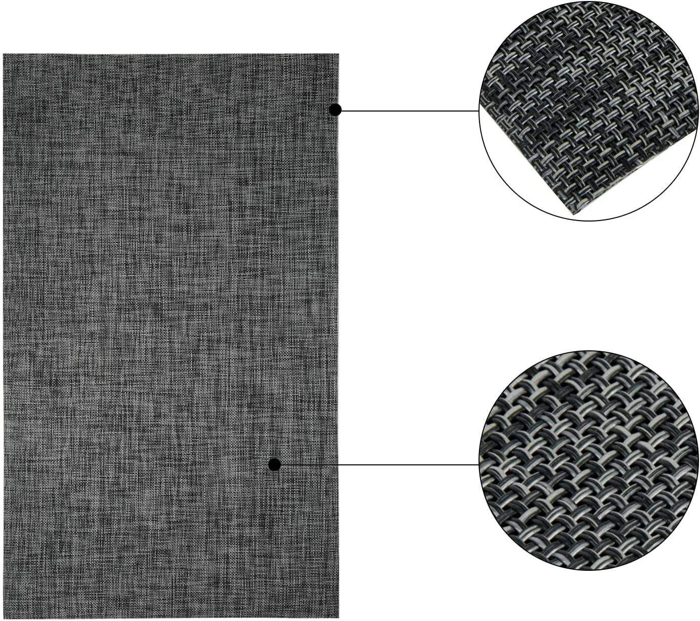Kitchen Rugs Home Doormats 20X34X0.12 Inch Pet Mats Non Slip Waterproof Easy Cleaning Stain Resistant Rolled Packed