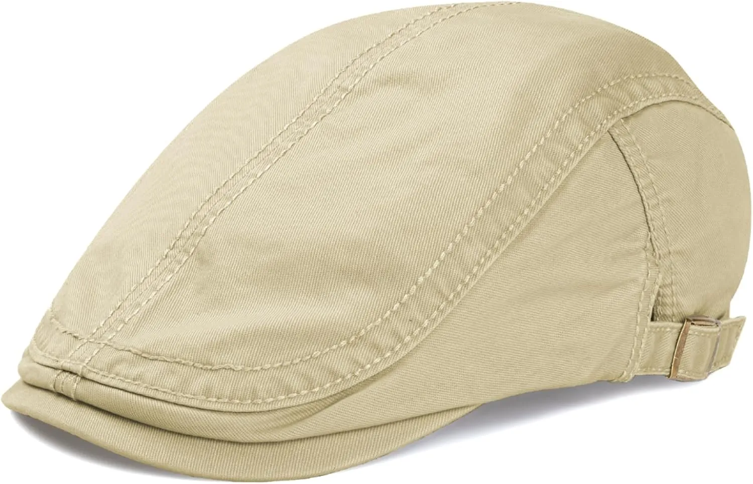 KUJUHA Flat Cap for Men Cotton Flat Irish Cabbie Ivy Gatsby Newsboy Driving Hat Hunting Cap