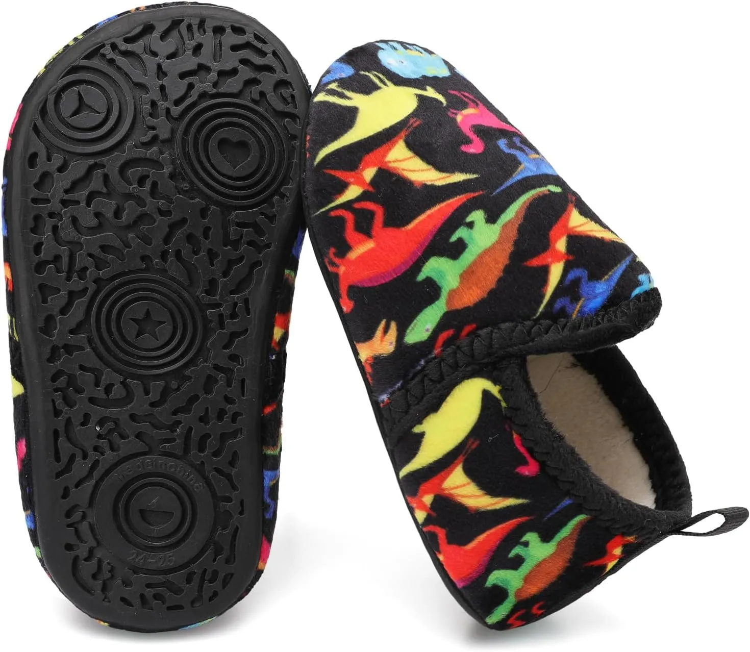 L-RUN Toddler Boys Girls House Slippers Indoor Home Shoes Warm Slipper Socks for Kids Baby Soft Winter Warm Walking Shoes