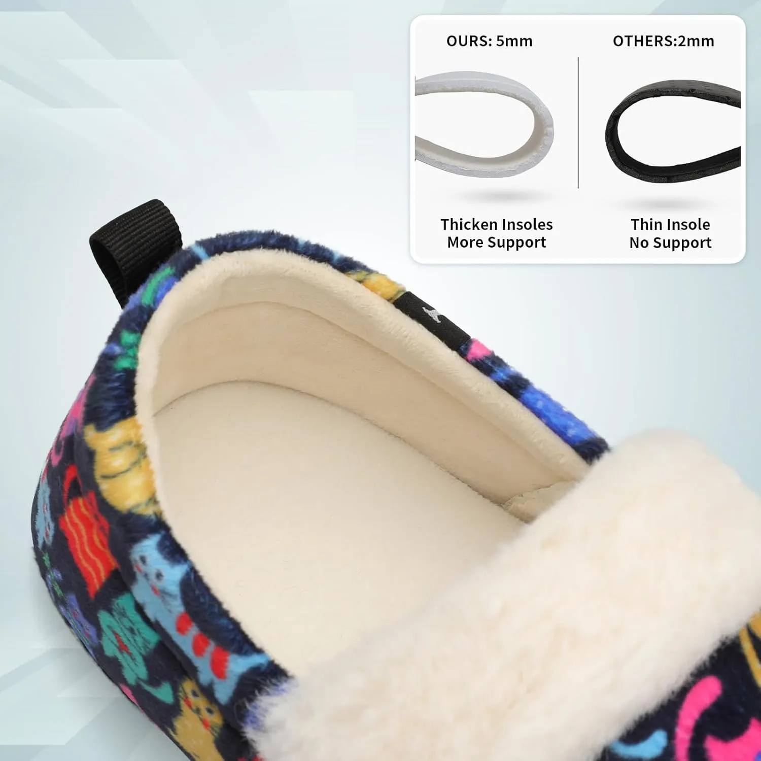 L-RUN Womens Mens Slippers Soft Curly Lightweight House Shoes Cozy Slippers with Fleece Lining for Indoor and Outdoor