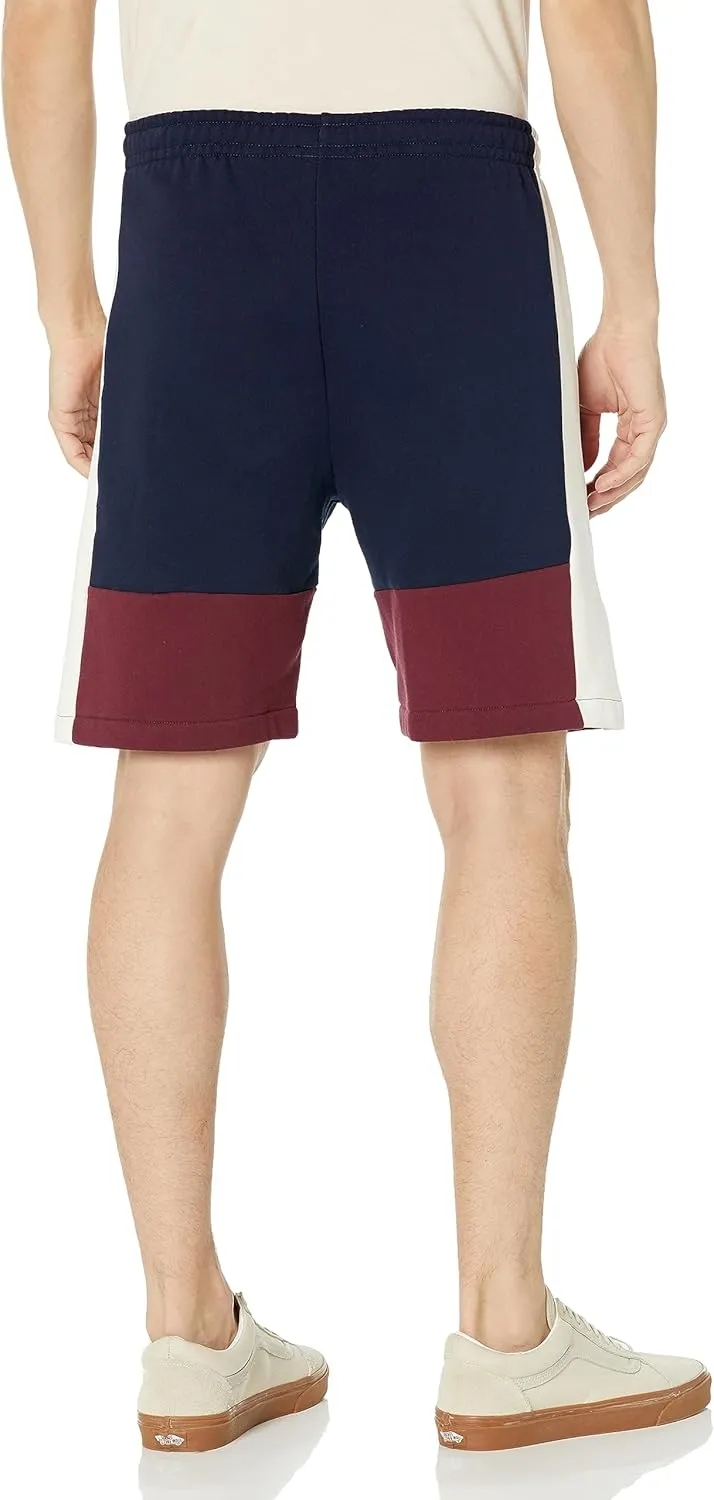 Lacoste Men's Regular Fit Brushed Fleece Colorblock Shorts