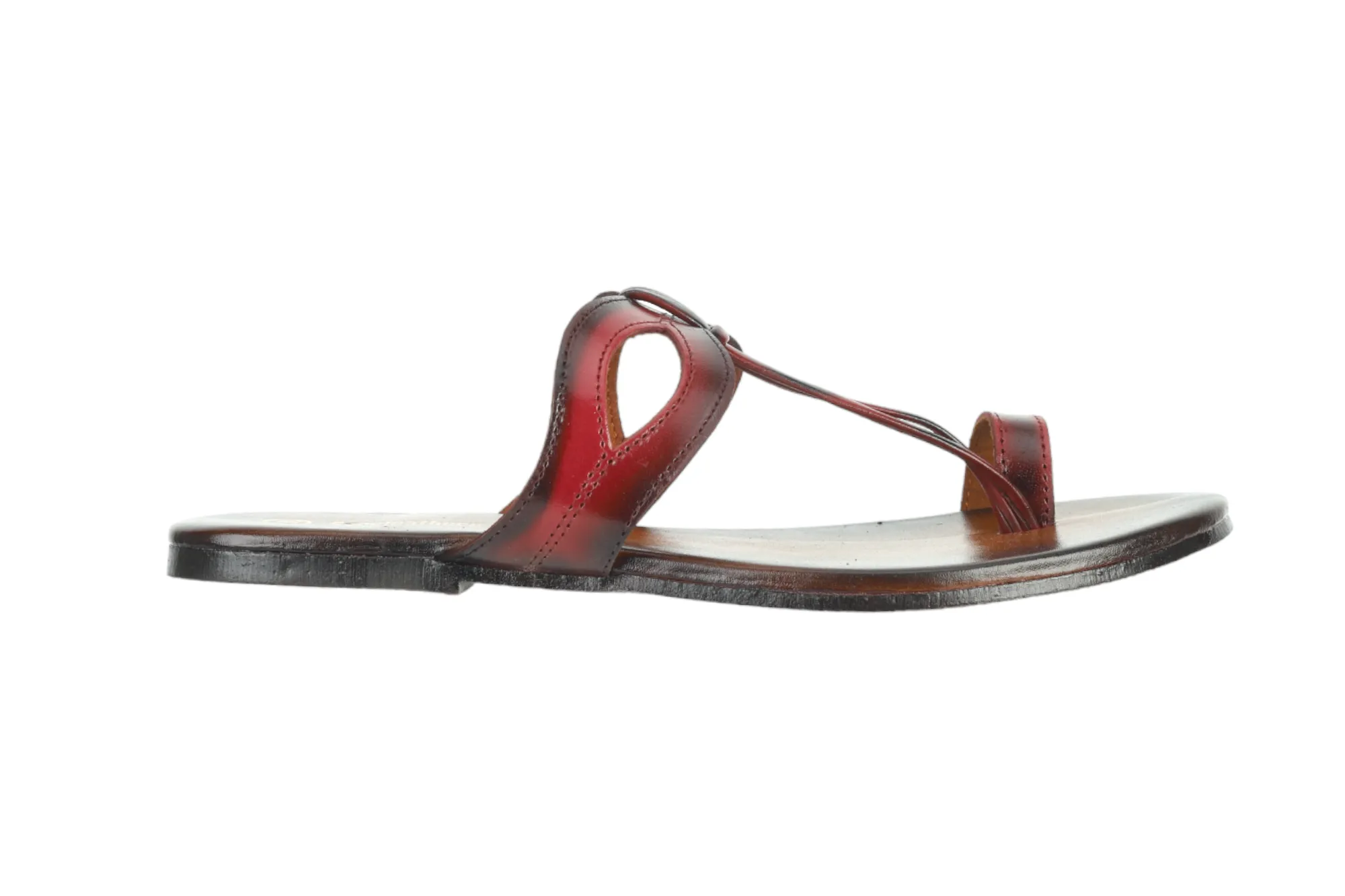 LADIES FLAT LEATHER CHAPPAL 996071