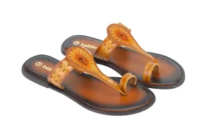 LADIES FLAT LEATHER CHAPPAL 996072