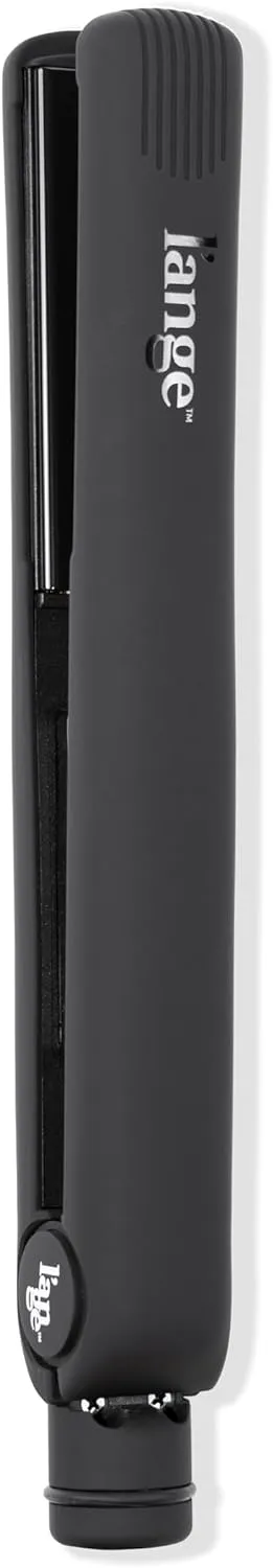 L'ANGE HAIR Aplatir Ceramic Flat Iron Hair Straightener | Adjustable Temp Dual Voltage Hair Straightening Iron | Tourmaline-Infused Flat Iron | 1 Inch Flat Iron to Ease Frizz (Black)