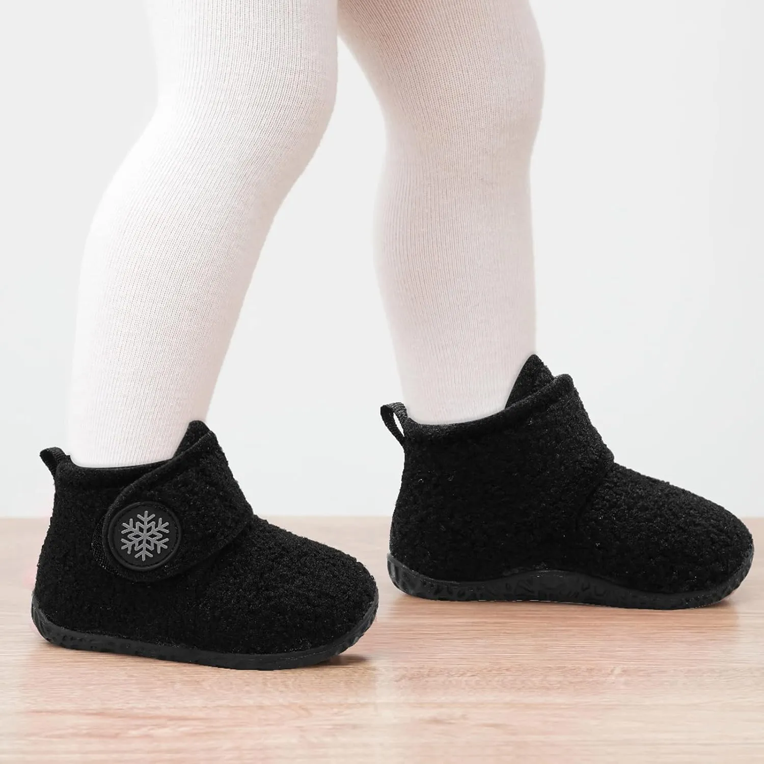 LeIsfIt Toddler Slippers Boys Girls House Slippers Kids Winter Boots Warm Lightweight House Shoes with Non-Slip Sole
