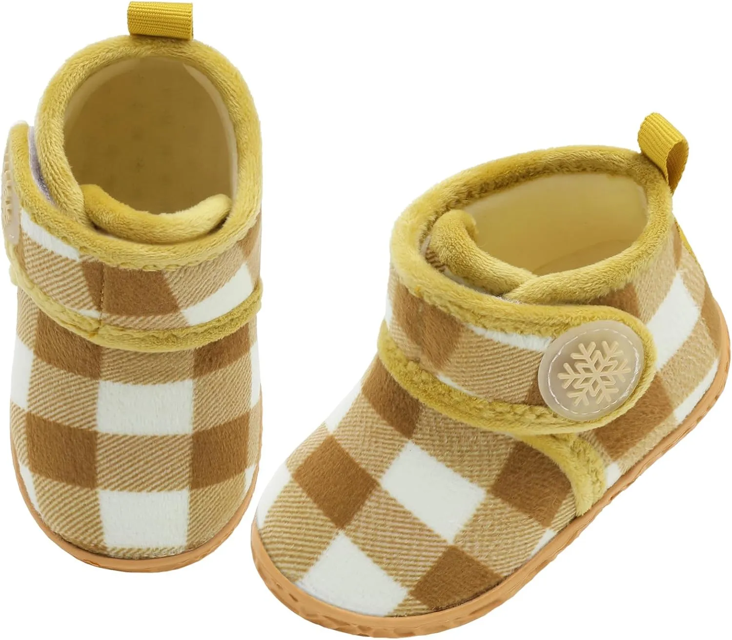 LeIsfIt Toddler Slippers Boys Girls House Slippers Kids Winter Boots Warm Lightweight House Shoes with Non-Slip Sole