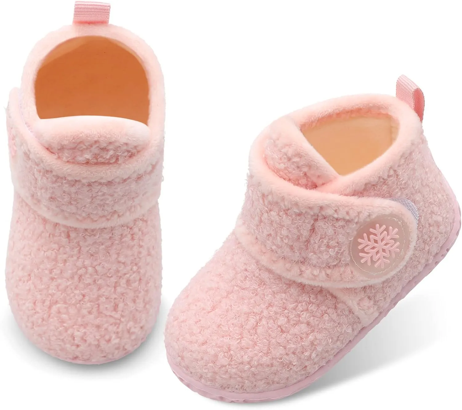 LeIsfIt Toddler Slippers Boys Girls House Slippers Kids Winter Boots Warm Lightweight House Shoes with Non-Slip Sole