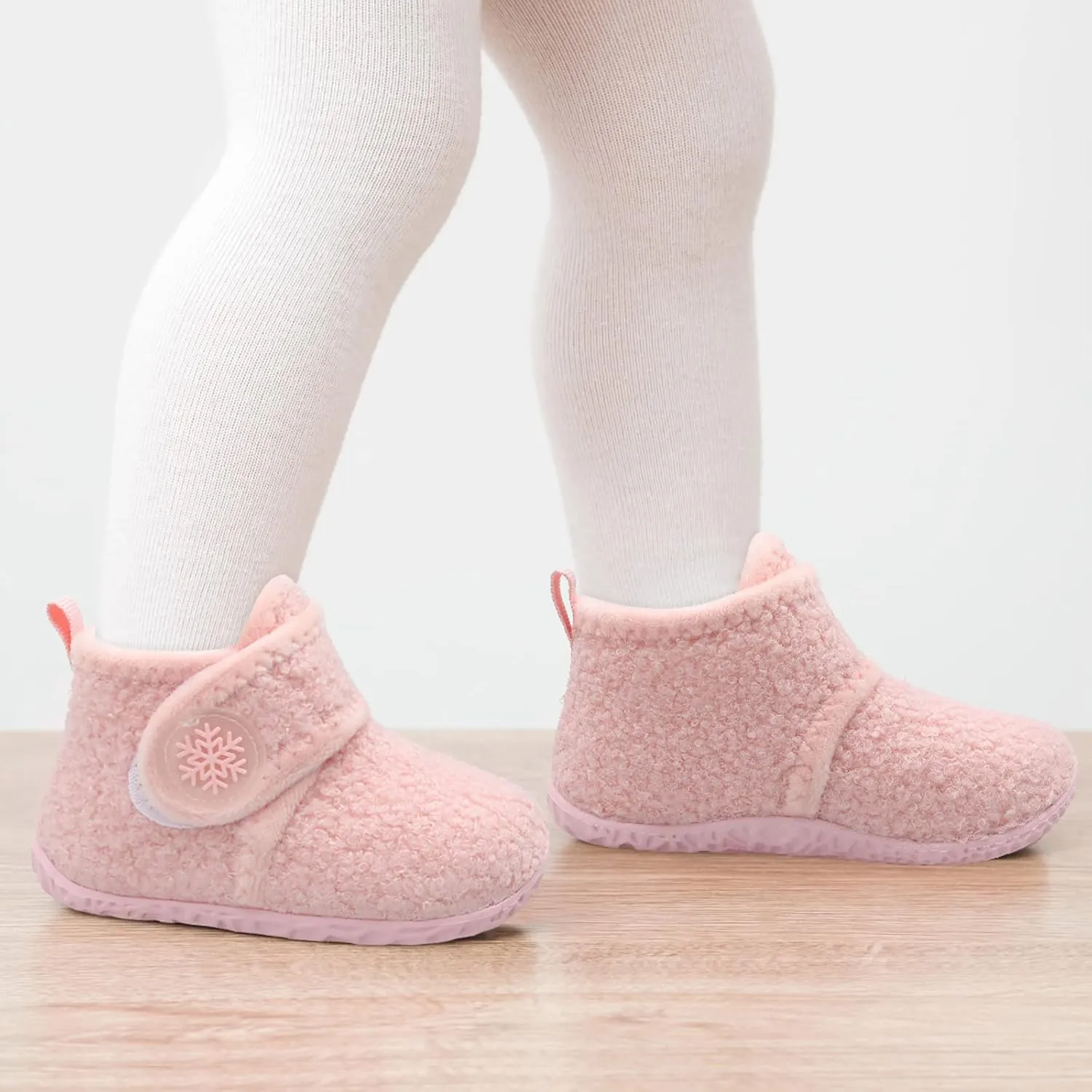 LeIsfIt Toddler Slippers Boys Girls House Slippers Kids Winter Boots Warm Lightweight House Shoes with Non-Slip Sole