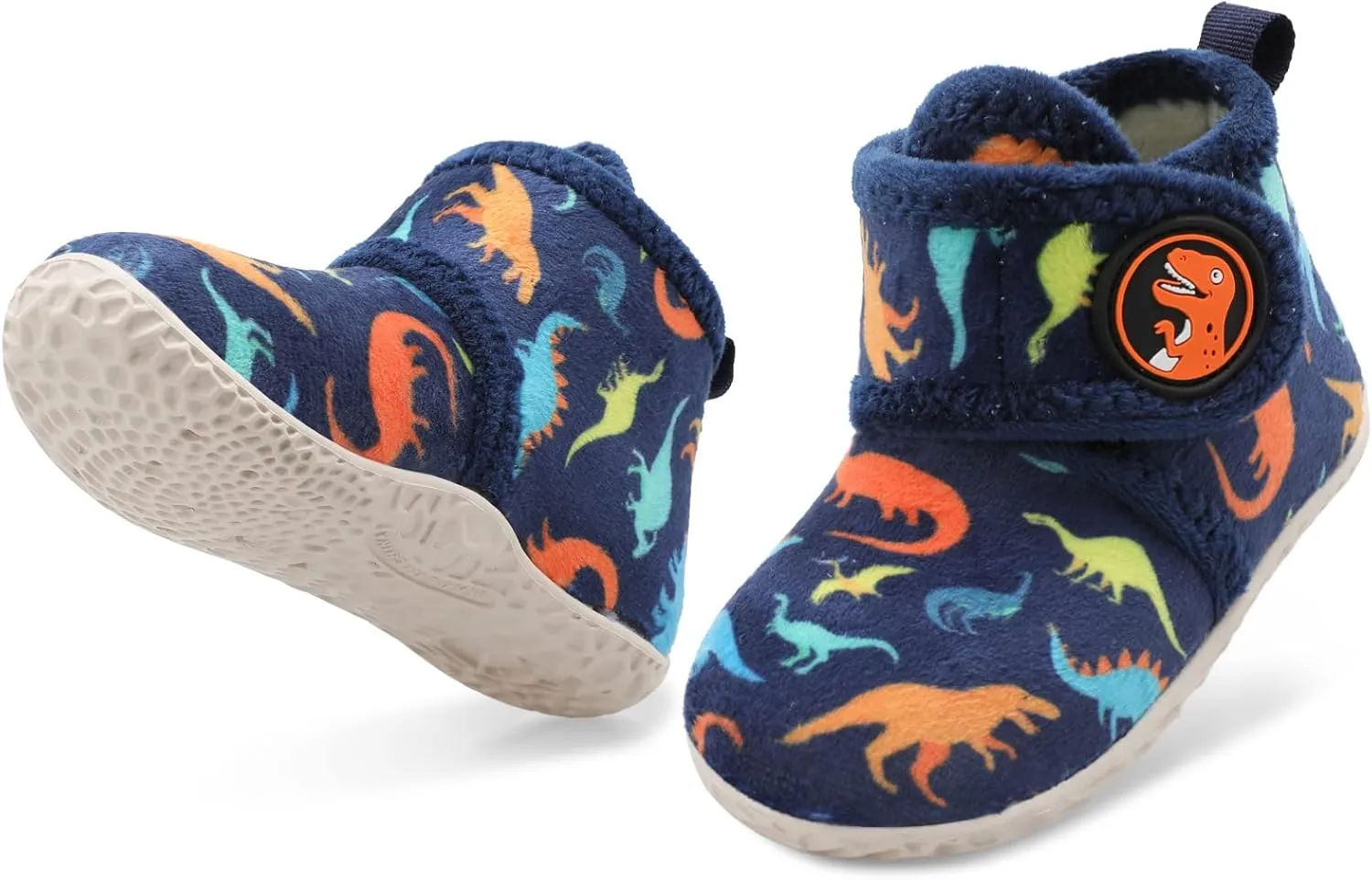 LeIsfIt Toddler Slippers Boys Girls House Slippers Kids Winter Boots Warm Lightweight House Shoes with Non-Slip Sole