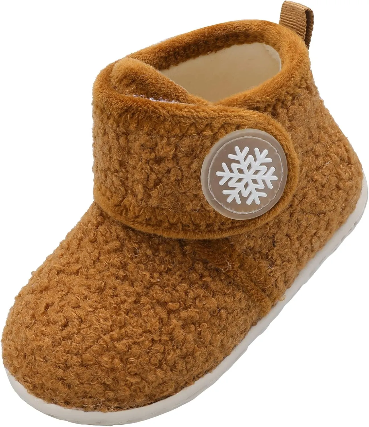 LeIsfIt Toddler Slippers Boys Girls House Slippers Kids Winter Boots Warm Lightweight House Shoes with Non-Slip Sole