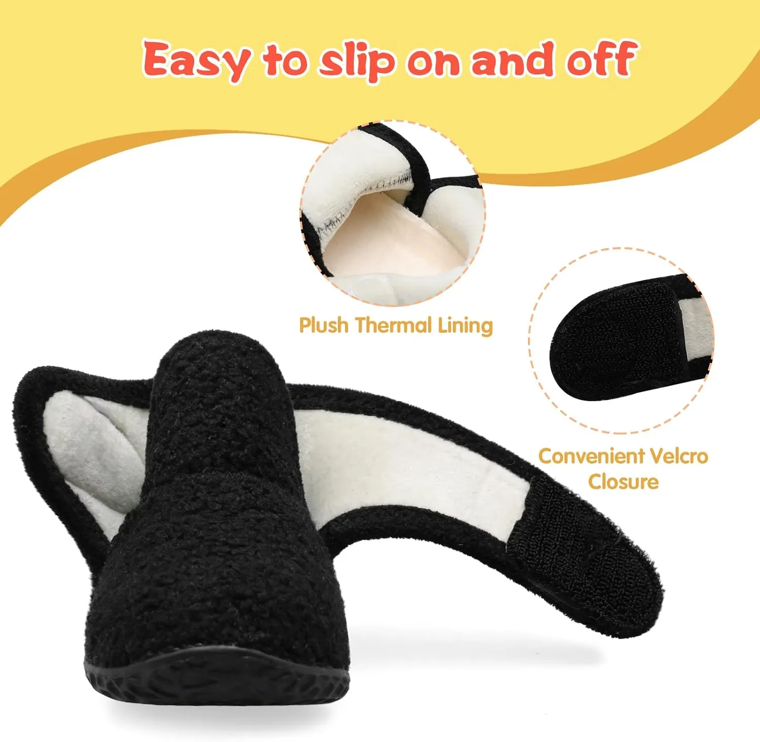 LeIsfIt Toddler Slippers Boys Girls House Slippers Kids Winter Boots Warm Lightweight House Shoes with Non-Slip Sole