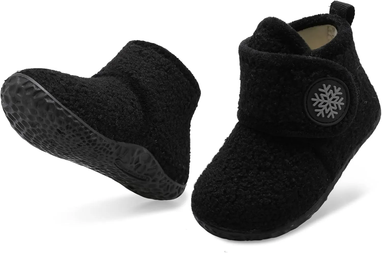 LeIsfIt Toddler Slippers Boys Girls House Slippers Kids Winter Boots Warm Lightweight House Shoes with Non-Slip Sole