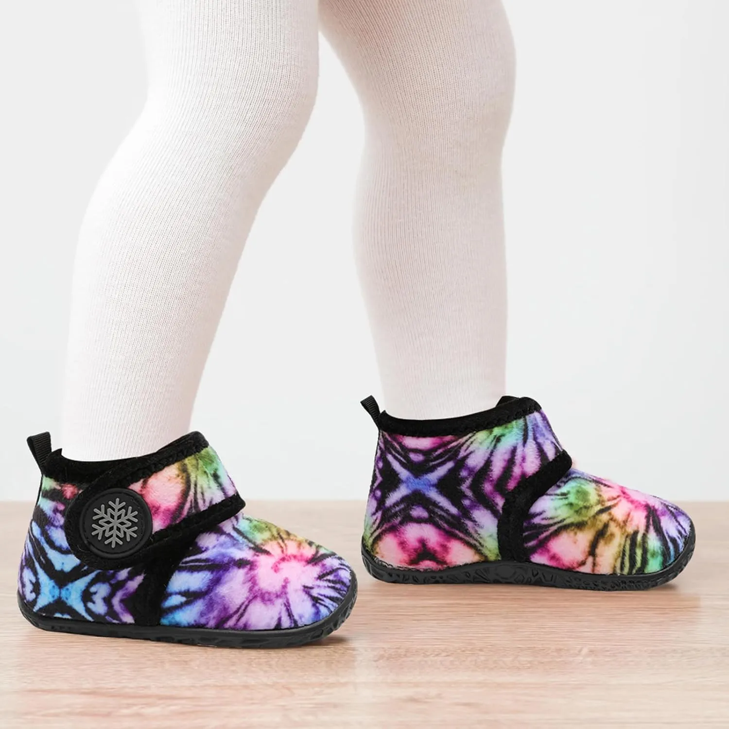 LeIsfIt Toddler Slippers Boys Girls House Slippers Kids Winter Boots Warm Lightweight House Shoes with Non-Slip Sole