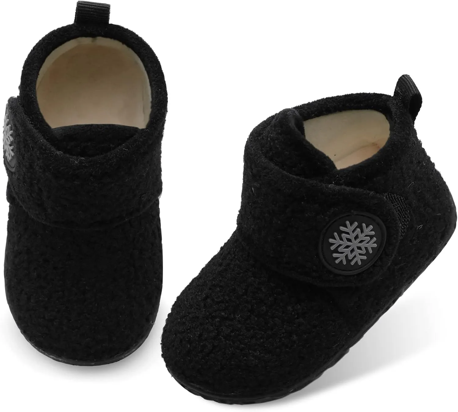 LeIsfIt Toddler Slippers Boys Girls House Slippers Kids Winter Boots Warm Lightweight House Shoes with Non-Slip Sole