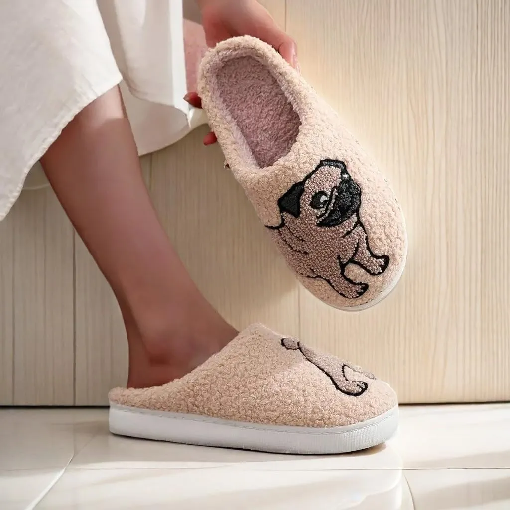 LELEBEAR Doxie Slippers, Dachshund Slippers, Cute Animal Cartoon Weiner Sausage Dog Slippers for Women Men