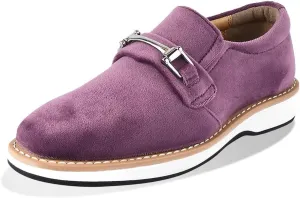 LIBERTYZENO Boys Velvet Kids Buckle Slip On Dress Loafer Shoes for Easter Gift