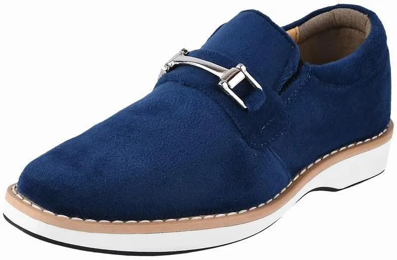 LIBERTYZENO Boys Velvet Kids Buckle Slip On Dress Loafer Shoes for Prom Graduation
