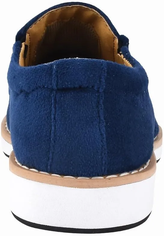 LIBERTYZENO Boys Velvet Kids Buckle Slip On Dress Loafer Shoes for Prom Graduation