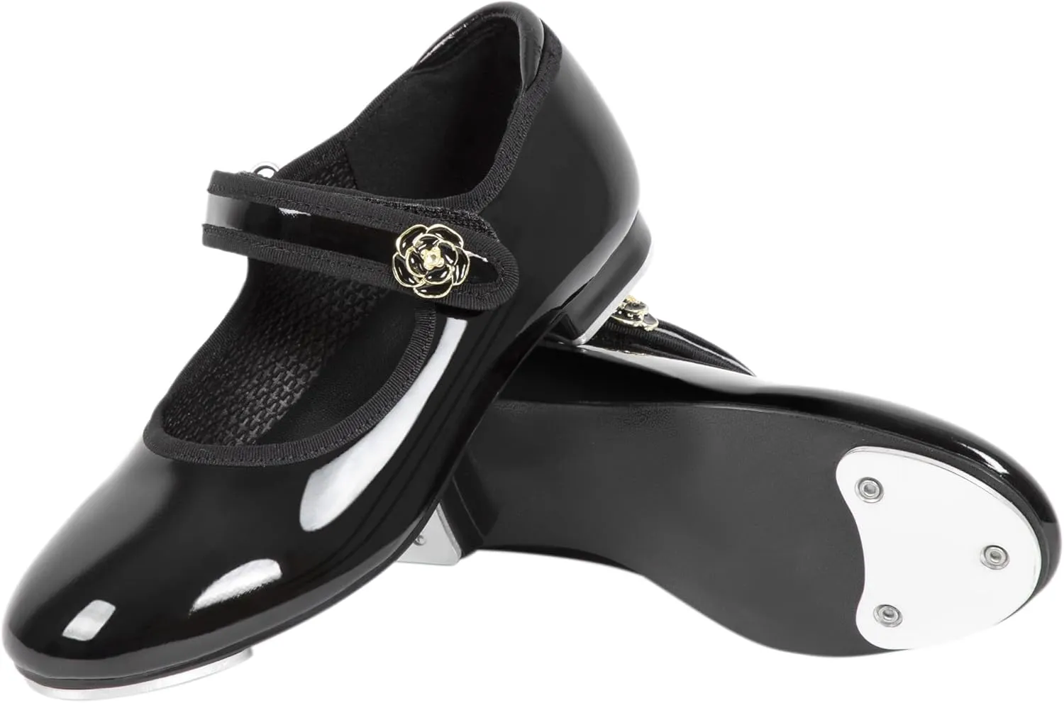 Linodes Economy Unisex-Child Easy Strap Tap Shoe for Girls and Boys Tap Flat