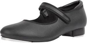Linodes PU Leather Easy Strap Tap Shoe Dance Shoes for Women and Men's Mary Jane Dance Flat
