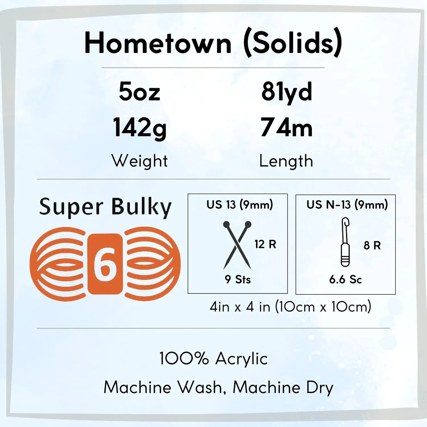 Lion Brand Hometown San Diego Navy 135-111 (3-Skeins - Same Dye Lot) #6 S Bulky Acrylic Yarn for Crocheting and Knitting with Project Bag