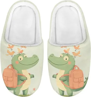 Little Kids Boys Girls House Slippers Soft Cotton Indoor Shoes Lightweight Fuzzy Winter Slippers for Walking Size 9-15 Black Sole