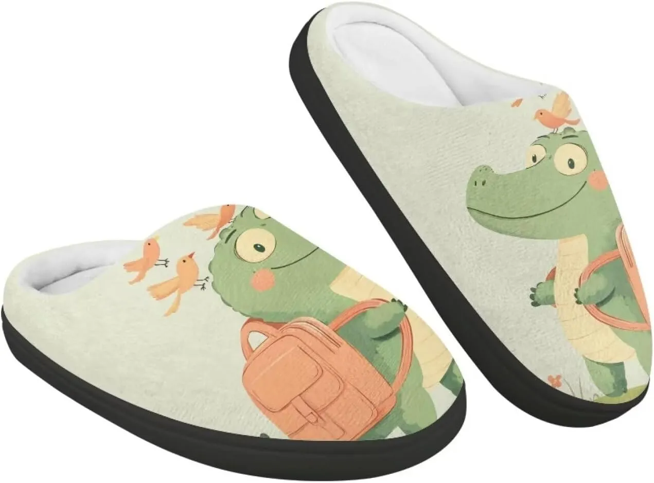 Little Kids Boys Girls House Slippers Soft Cotton Indoor Shoes Lightweight Fuzzy Winter Slippers for Walking Size 9-15 Black Sole