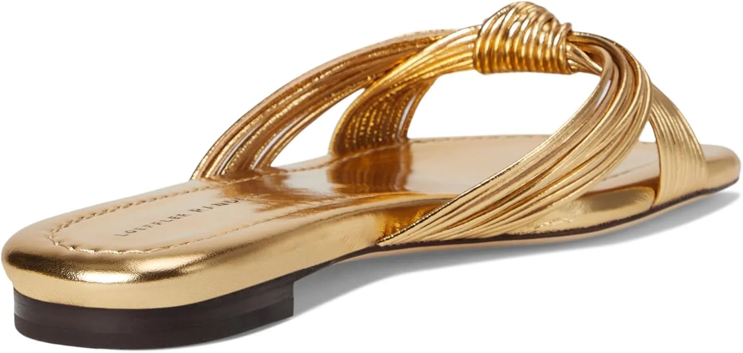 Loeffler Randall Women's Flossie Mignon Knot Flat Sndal Sandal