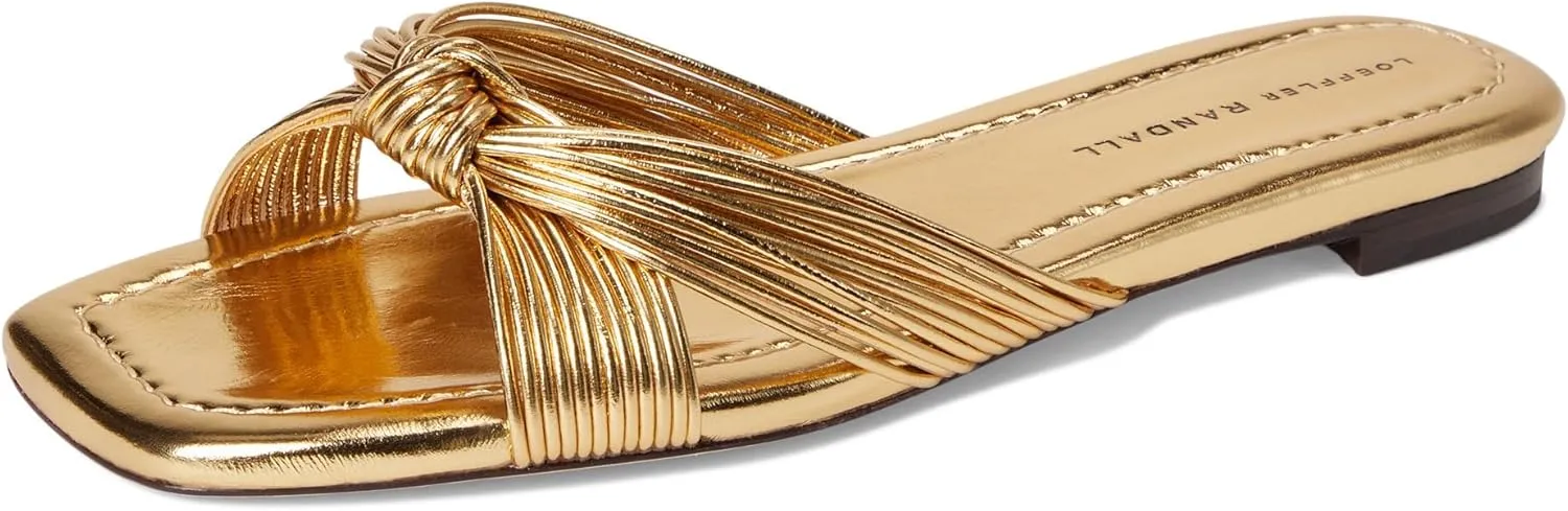Loeffler Randall Women's Flossie Mignon Knot Flat Sndal Sandal