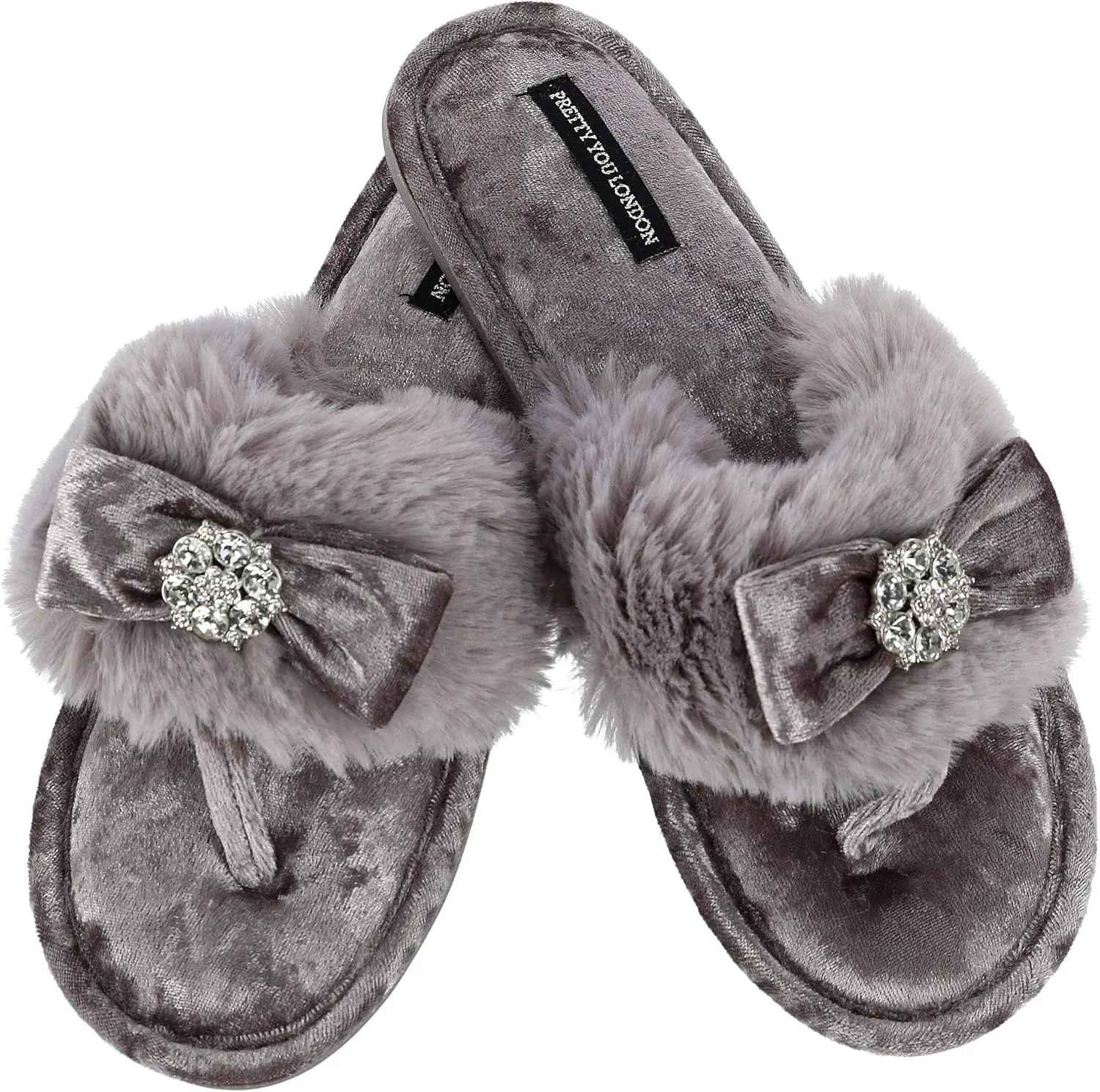 London Womens Toe Post Amelie - Mink