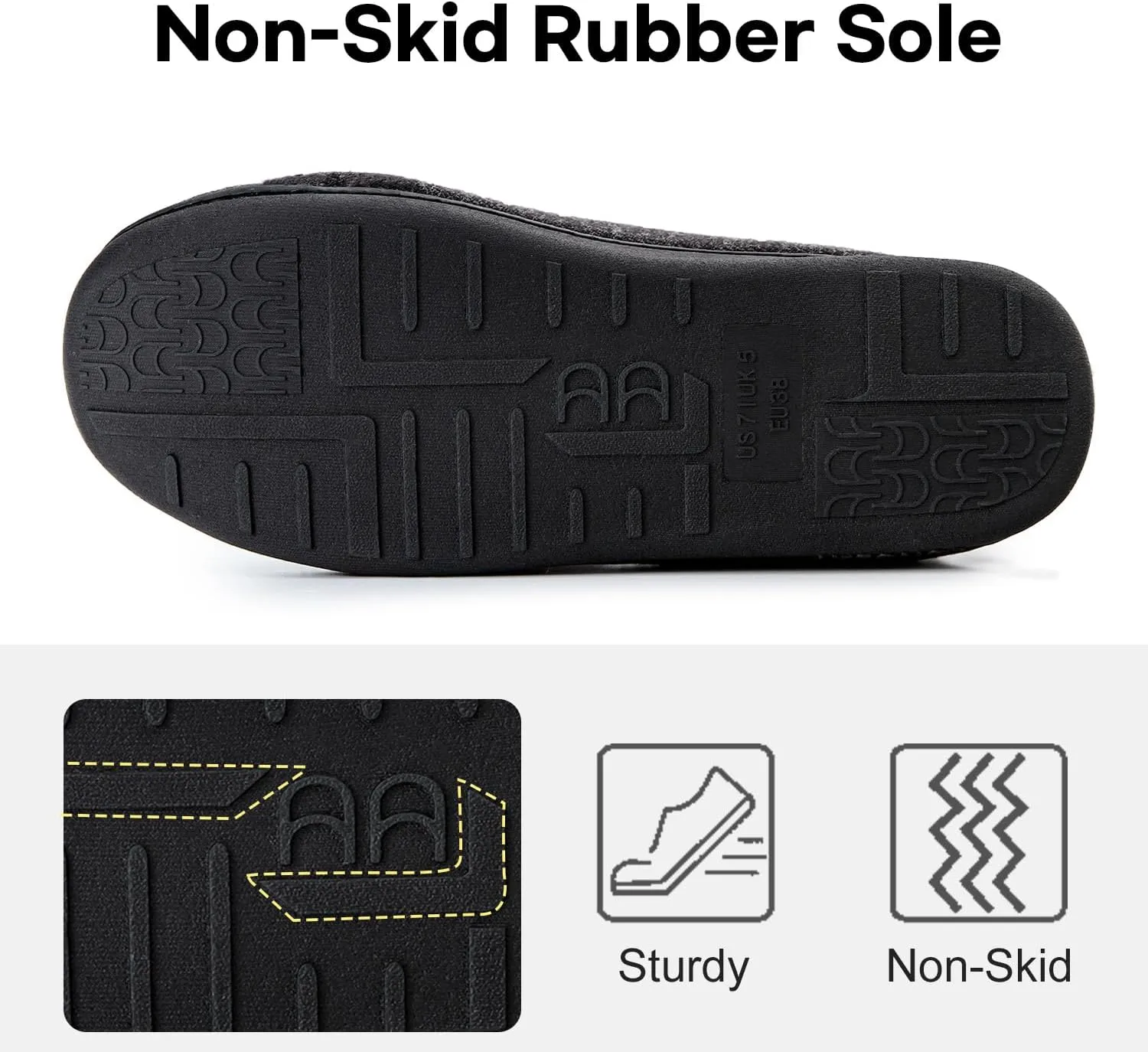 LongBay Womens Adjustable Slippers Memory Foam Cozy Wide Diabetic House Shoes Edema Orthopedic Neuropathy Indoor Outdoor