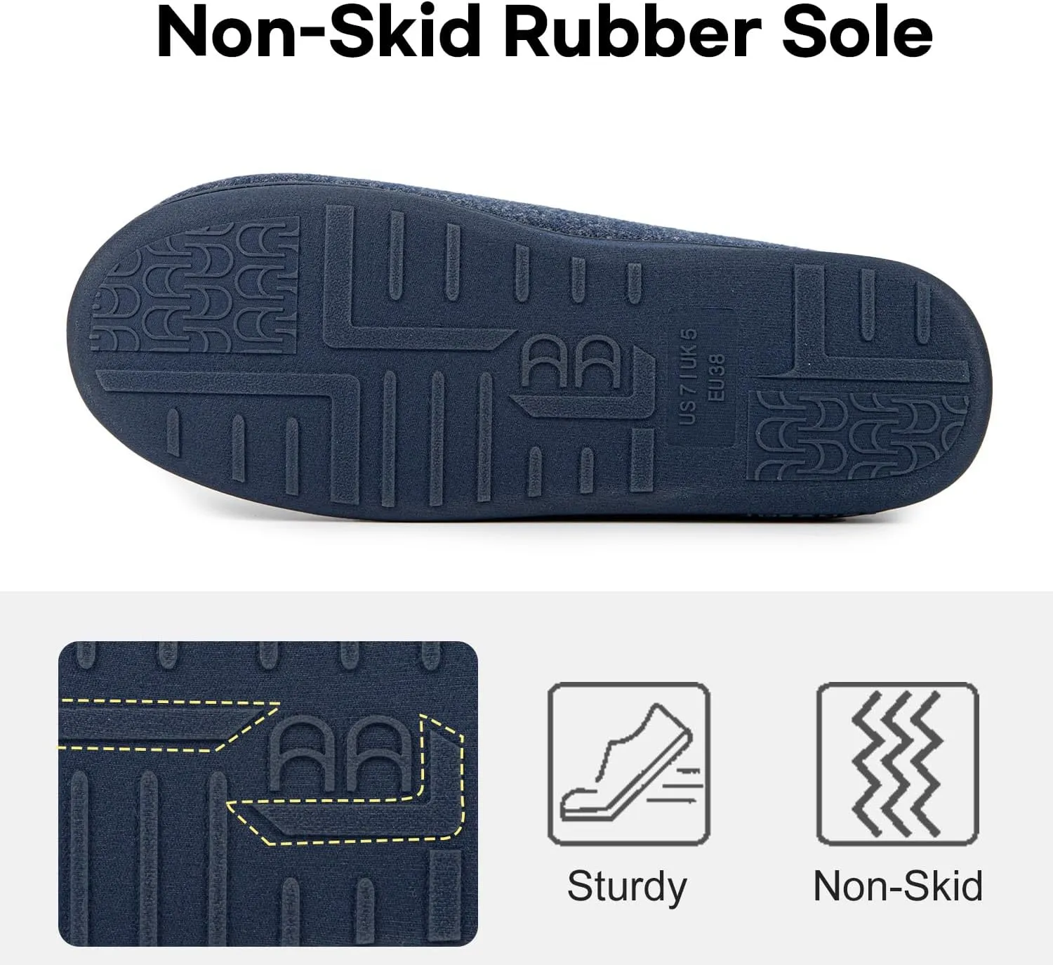 LongBay Womens Adjustable Slippers Memory Foam Cozy Wide Diabetic House Shoes Edema Orthopedic Neuropathy Indoor Outdoor