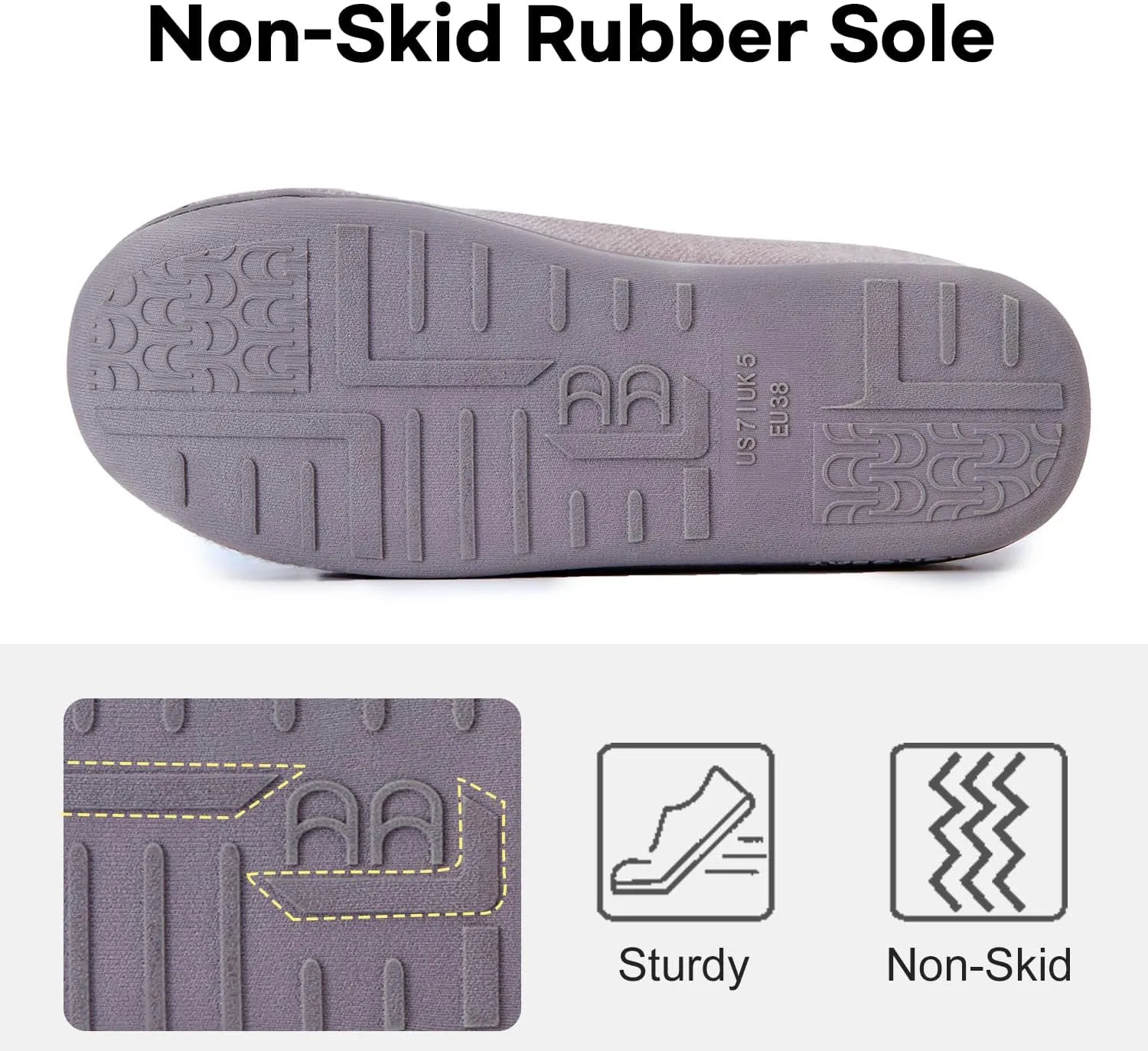 LongBay Womens Adjustable Slippers Memory Foam Cozy Wide Diabetic House Shoes Edema Orthopedic Neuropathy Indoor Outdoor