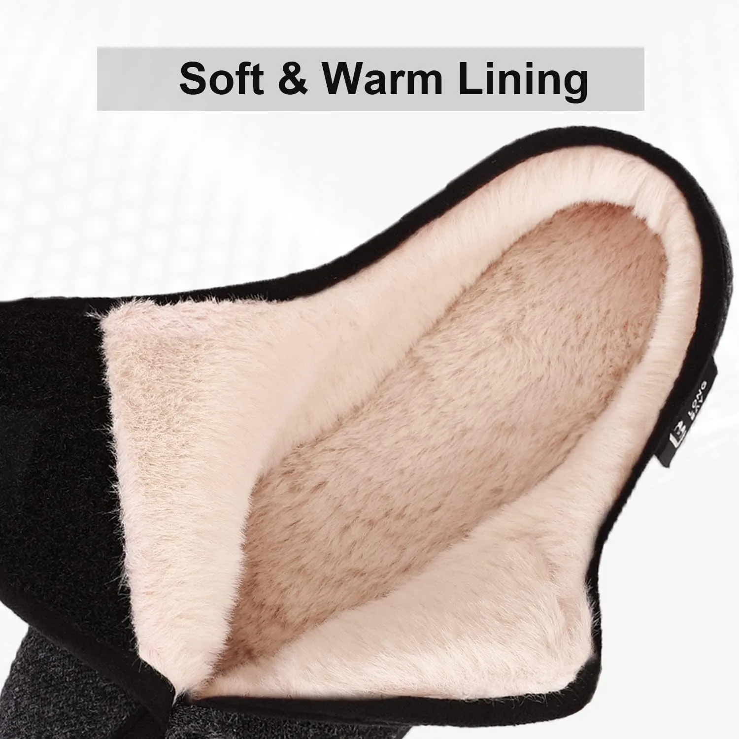 LongBay Womens Adjustable Slippers Memory Foam Cozy Wide Diabetic House Shoes Edema Orthopedic Neuropathy Indoor Outdoor